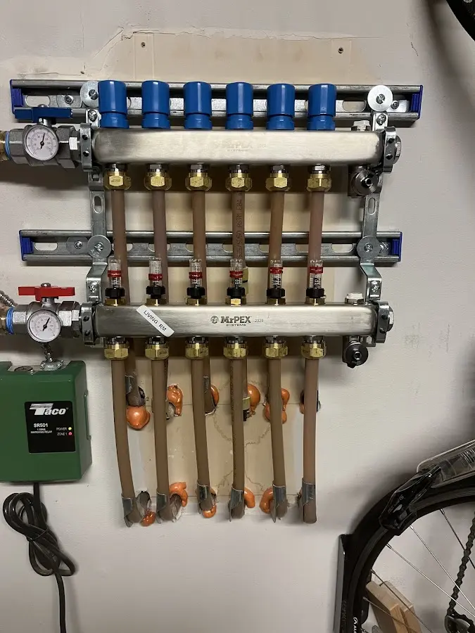 Plumber performing Leak Detection at a residential property in Carroll Valley